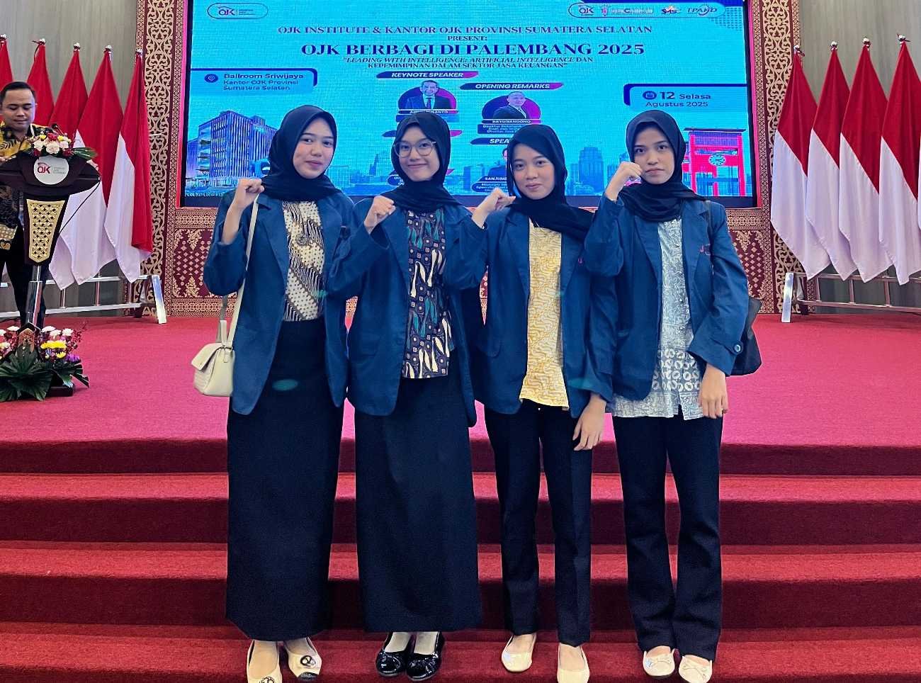 Mahasiswa Hukum Ekonomi Syariah Kampus UIGM Zalvira, Mutiara, Nikita, dan Tabina