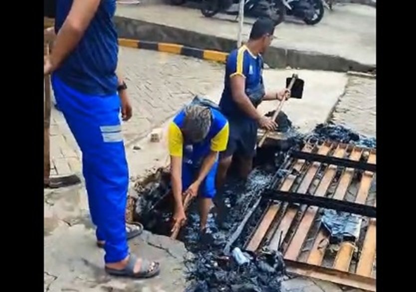 Hujan Deras, Sejumlah Jalan di Palembang Tergenang, Pemkot Turunkan Tim PUPR