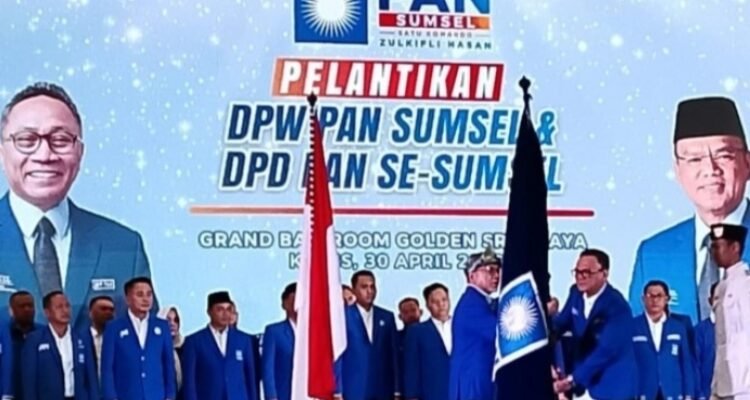 Zulkifli Hasan Lantik Pengurus PAN Sumsel 2024–2029, Joncik Muhammad Resmi Pimpin DPW
